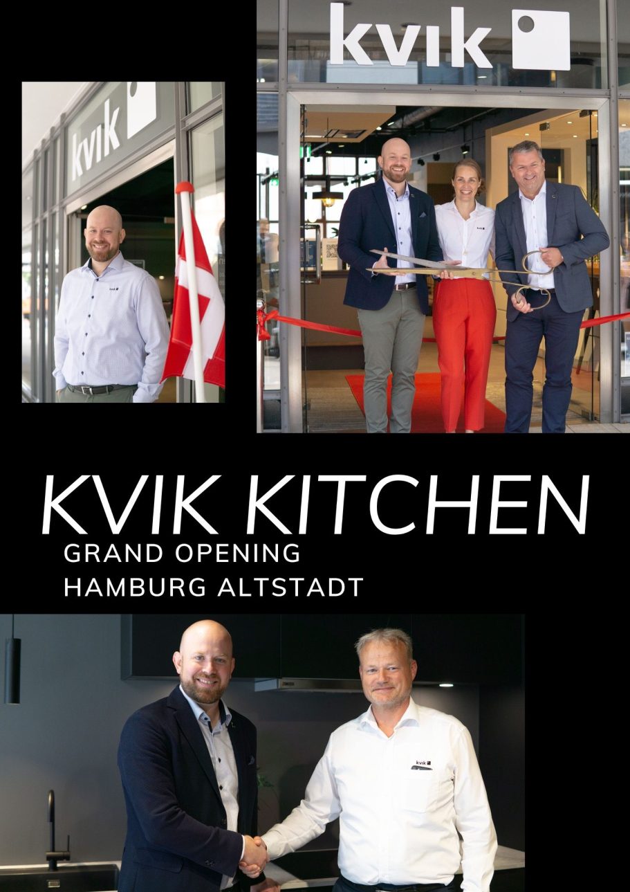 Eröffnungsfeier der Kvik Küche in Hamburg Altstadt, mit Gästen und Mitarbeitern.