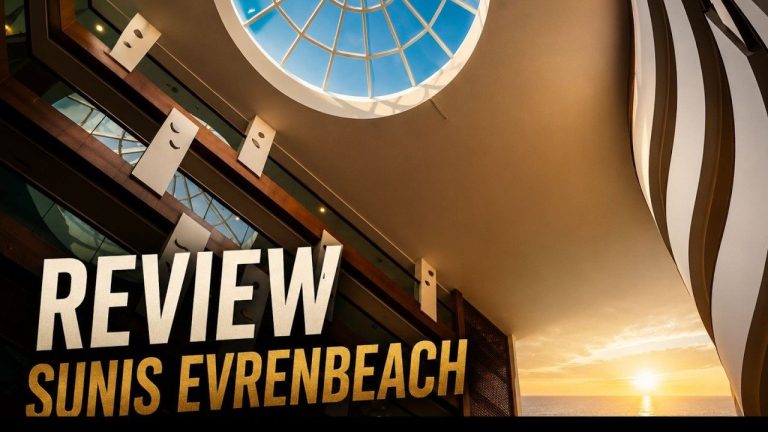 Modern Innenansicht mit Dachfenster und elegantem Design, ergänzt durch den Text "REVIEW".